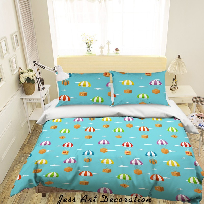 3D Gift Box Cloud Pattern Quilt Cover Set Bedding Sets Pillowcases gallery