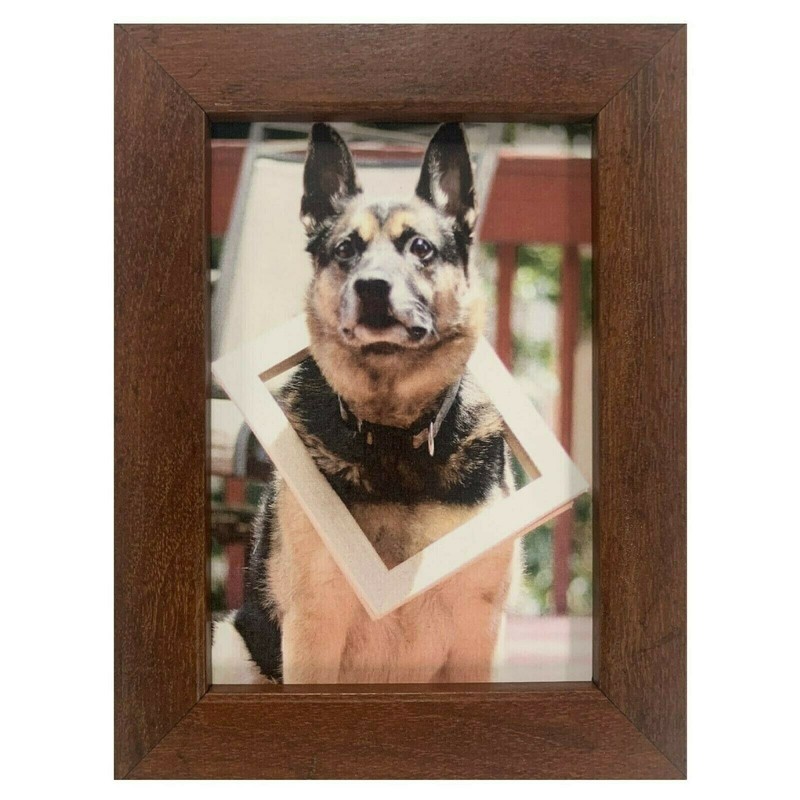 US Art Frames 1" Flat Country Walnut Brown MDF Wall Decor Picture Poster Frame gallery