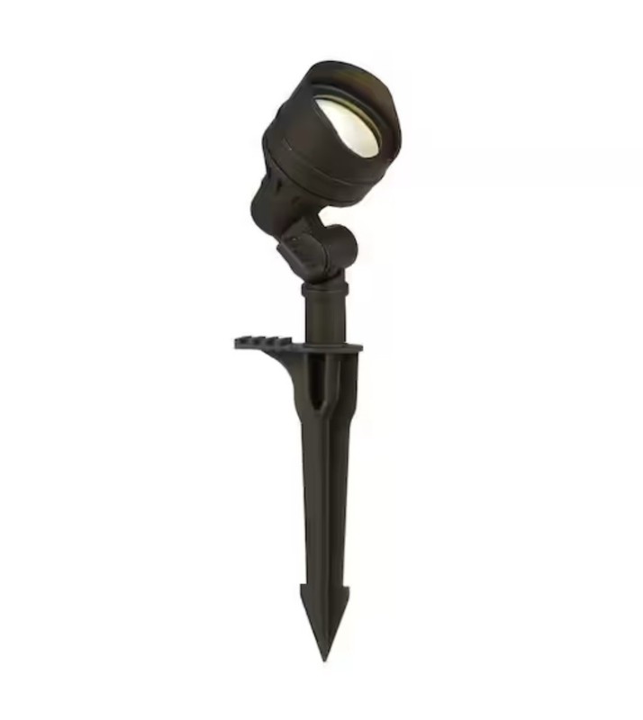 10 Pack Hampton Bay 20W LED Low Voltage Spotlight Metal Black Landscape Lights gallery