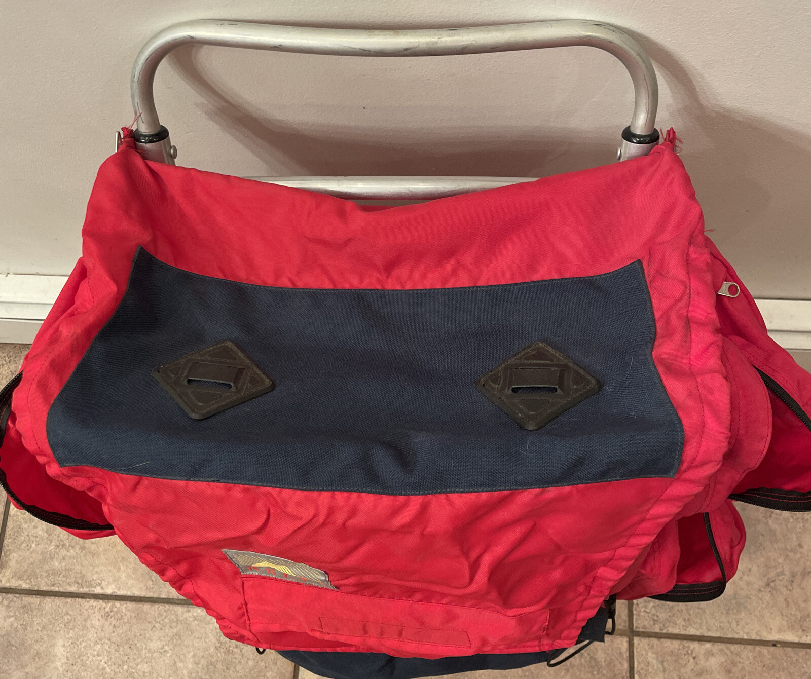 Kelty Expedition Backpack External Frame Hiking Bag Red 3