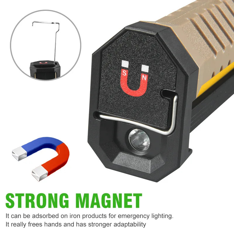 LED Emergency Floodlight COB Folding Work Lamp Strong Magnet Strong Light gallery