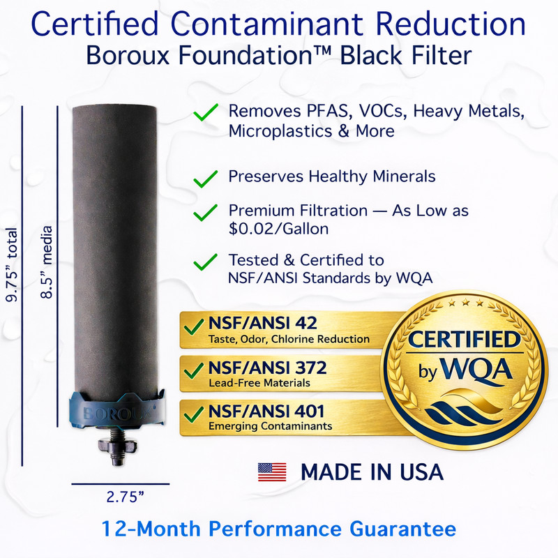 BLEMISHED Berkey Water Filter System & Certified Boroux Foundation Black Filters gallery