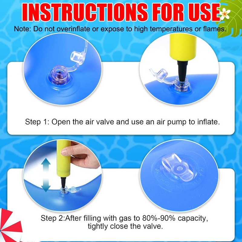 Inflatable Floating Swimming Pool Game Set Family Basketball Hoop Ring Toss Toys gallery