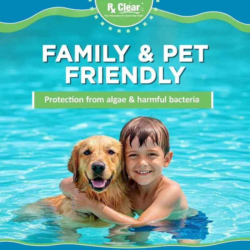 Rx Clear 3" Dissolving Stabilized Chlorine Swimming Pool Tablets - (Choose Size) gallery