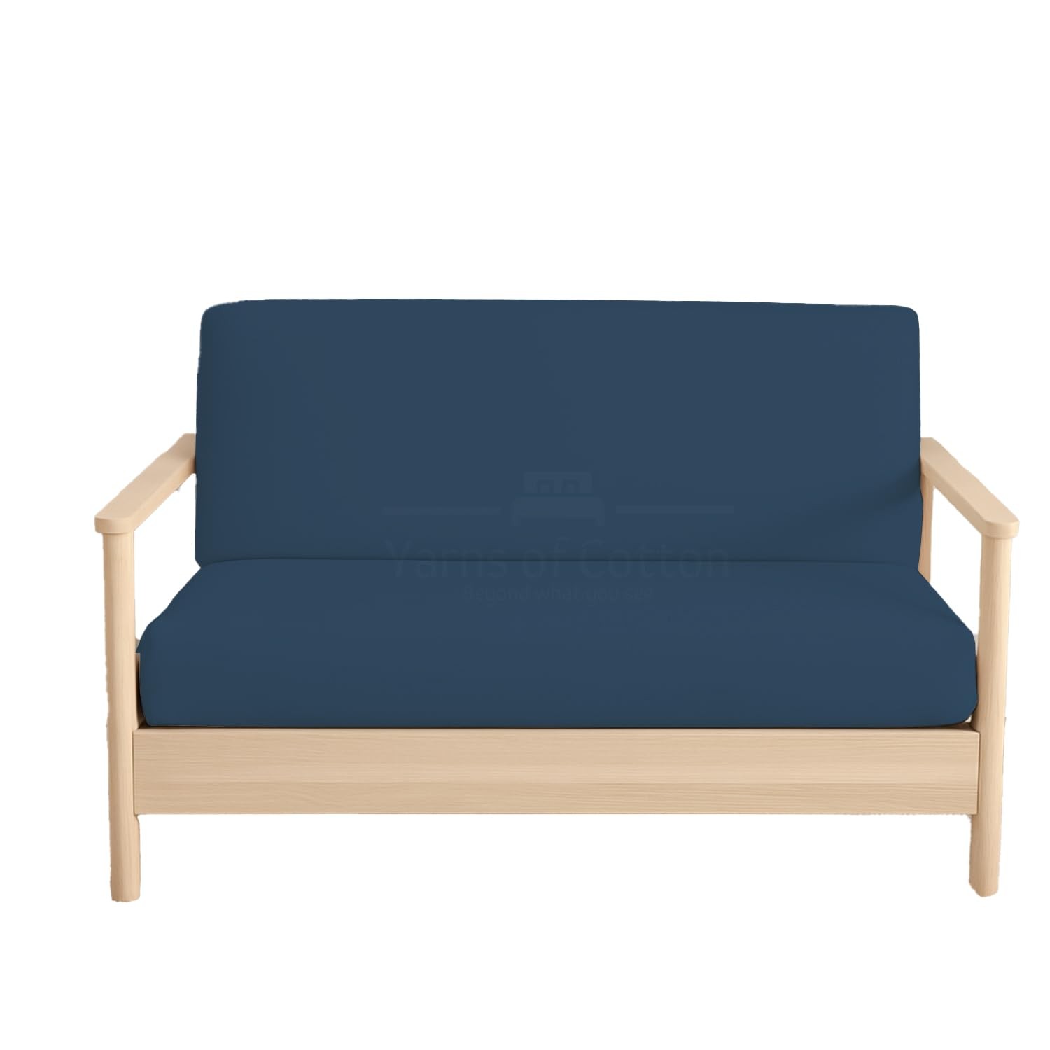 Twin Size Armless Futon Covers - 100% Cotton Futon Slipcovers - Zippered Couc... gallery
