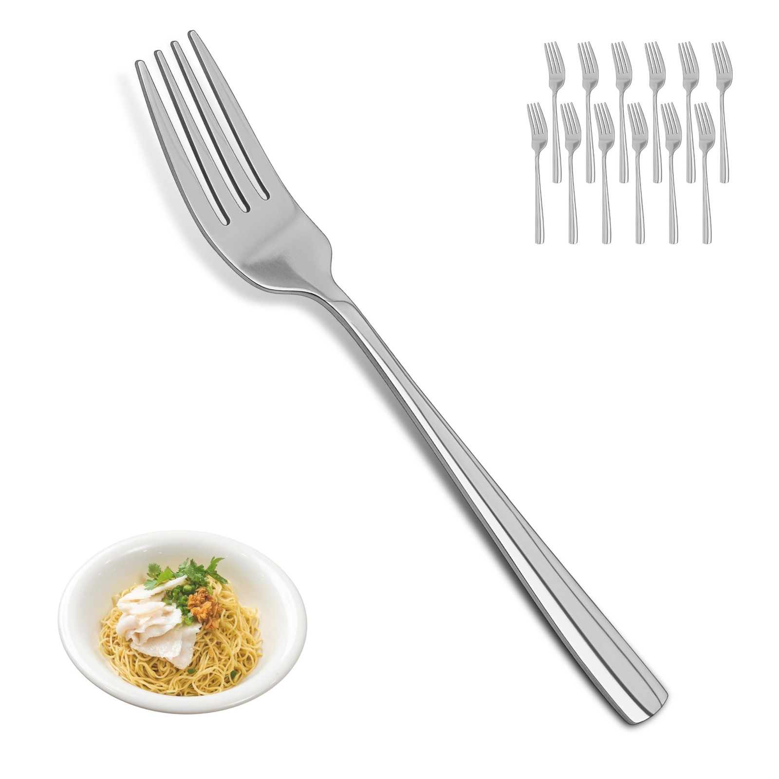 Dinner Forks Set-12 Piece 18/10 Stainless Steel Dinner Forks, 7.5 Inches Tabl... gallery