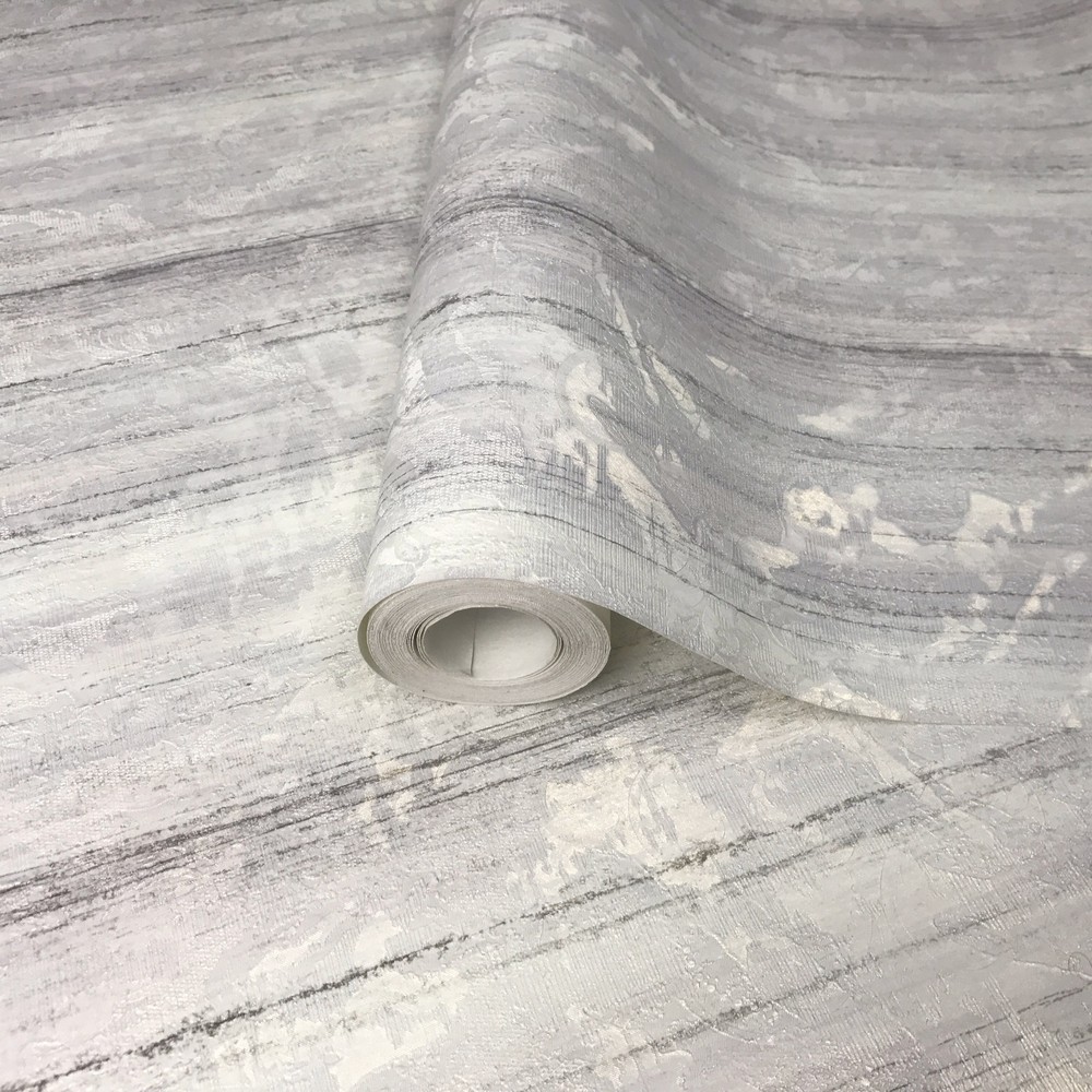 Wallpaper rolls white ivory gray lines gold metallic textured plaster stone slab