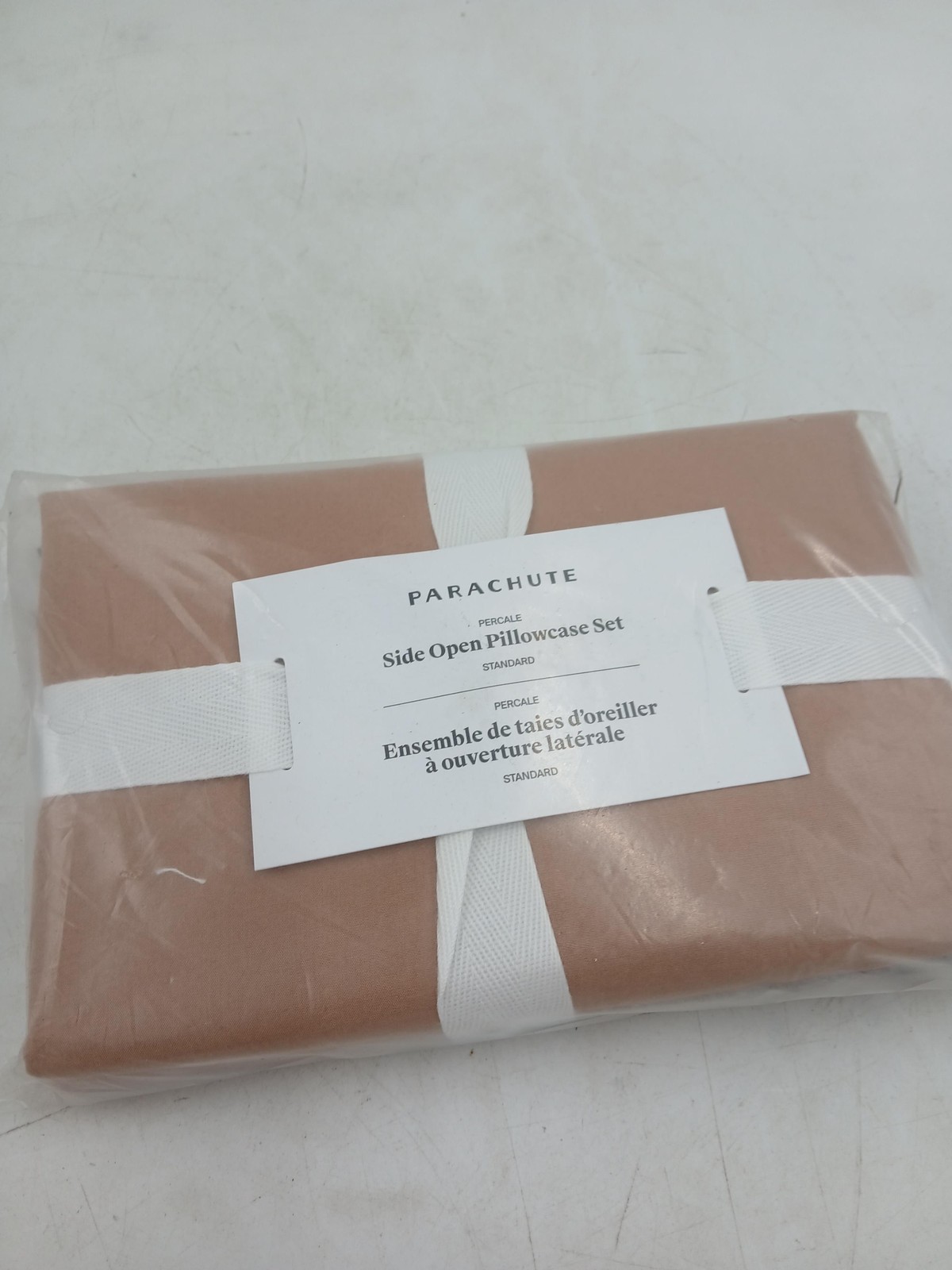 Parachute Pillowcases Standard 20x26 Set Of 2 Percale Side Open Brown New gallery