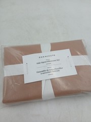 Parachute Pillowcases Standard 20×26 Set Of 2 Percale Side Open Brown New
