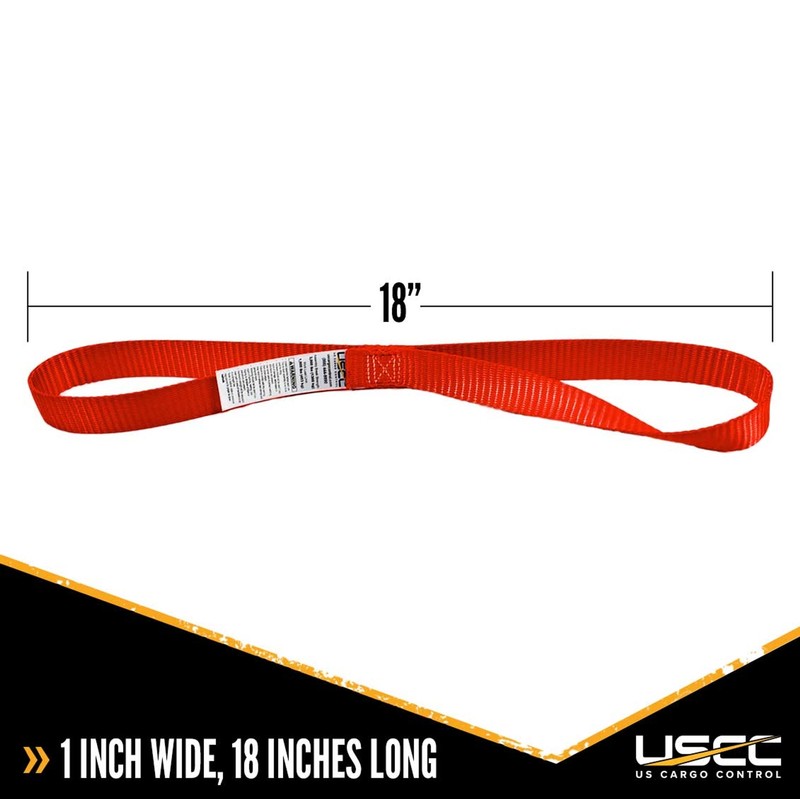 USCC Motorcycle Handlebar Straps - 1" X 18"- Red Pair of Handle Bar Straps gallery
