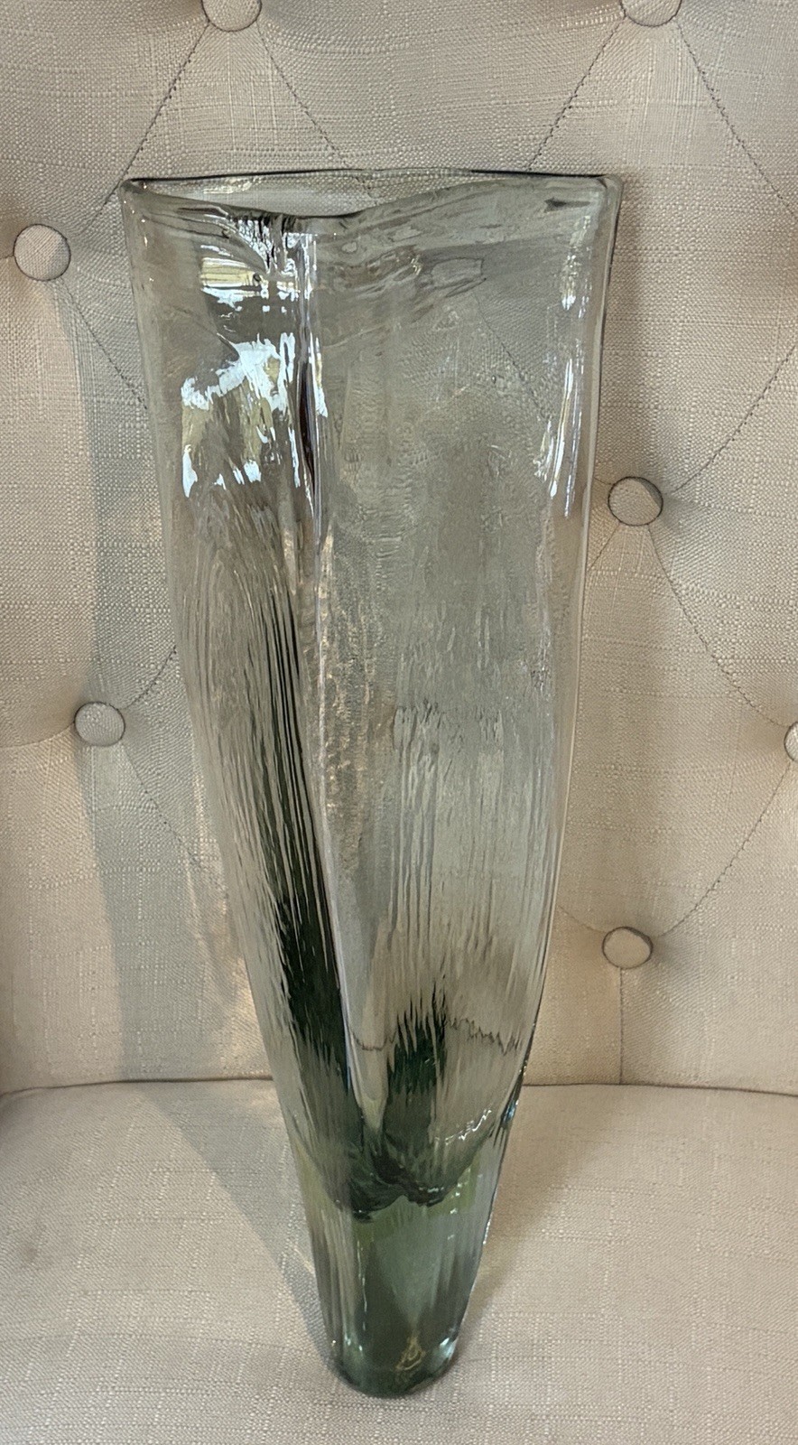 ARHAUS Clear Glass Triangular Hanging Wall Vase gallery