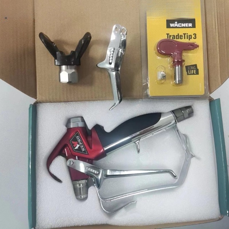 2 Finger Airless Spray Gun RX-Pro Red Series 538020 W/ 517 Tip & Guard Titan New gallery