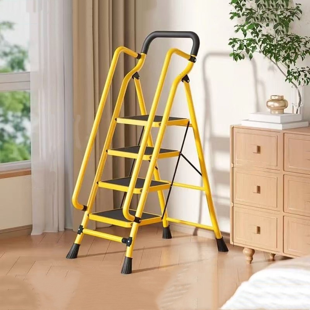 4 Step Ladder with Handrails, Folding Step Stool with Anti-Slip Wide Pedals gallery