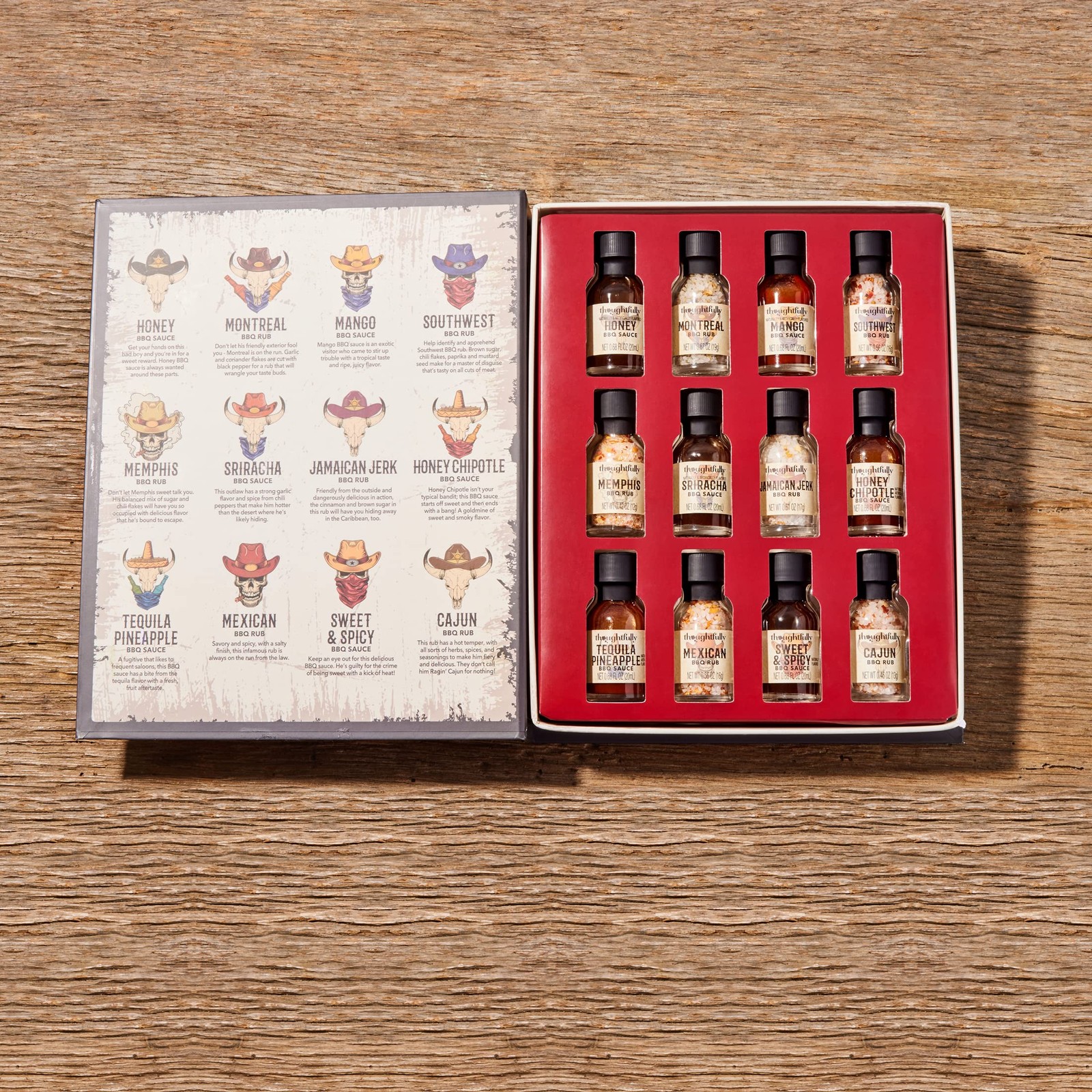 BBQ Sauce Rub Sampler Set Western Themed Gift Dad Grilling Enthusiast 12pc gallery