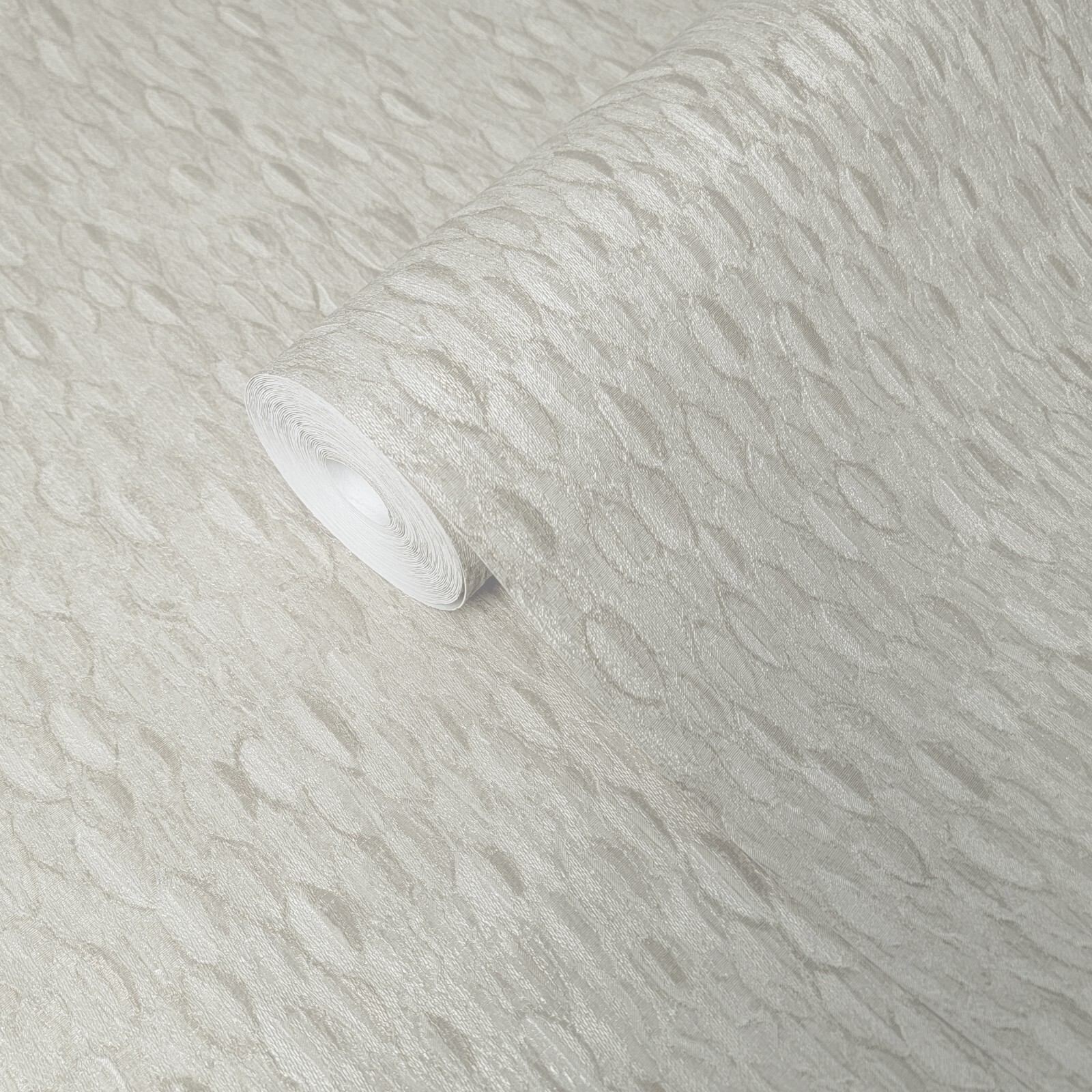 Modern Pearl Cream off white fish scale tile pattern textured modern Wallpaper gallery