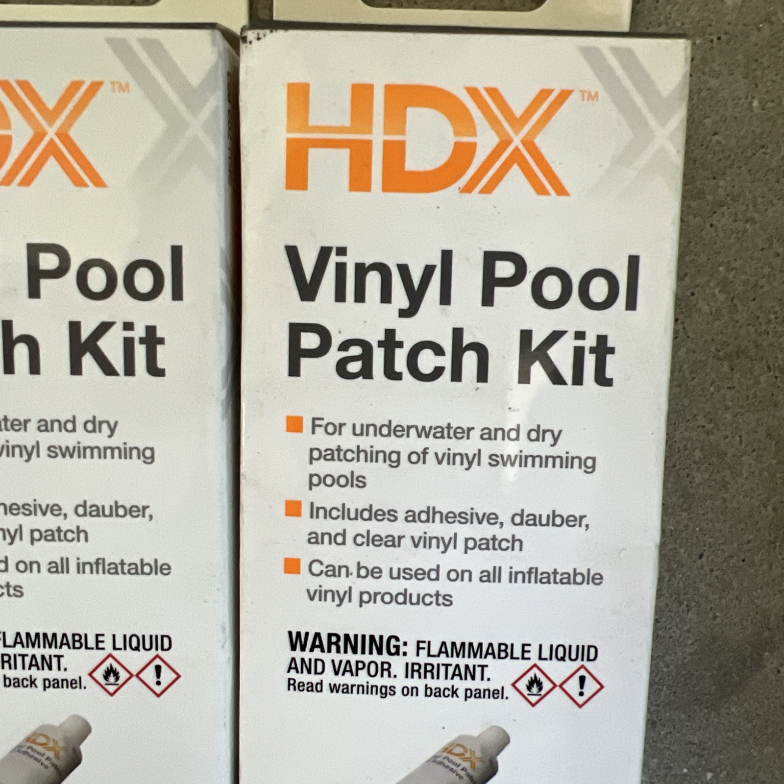 2x HDX Vinyl Pool Patch Kit 1.5 Fl oz Dry Wet Application Adhesive Patch gallery