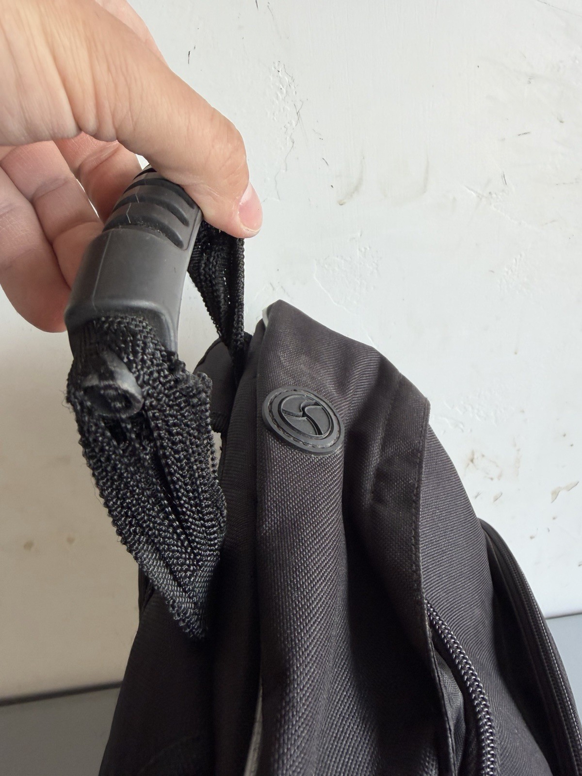 Fossil Black Backpack Outdoor Unit Canvas Carry Handle  5