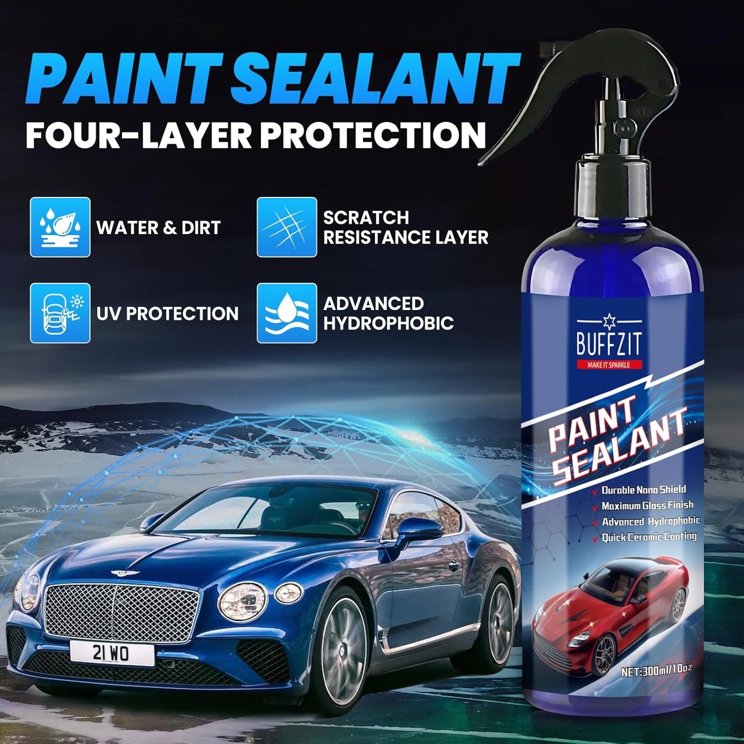 Paint Sealant Spray Quick Effect Coating Agent for High Gloss Shine & Protection gallery