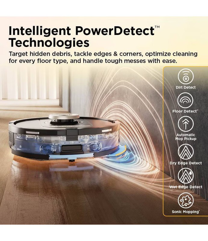 Shark PowerDetect ThermaCharged Robot Vacuum & Mop 2-in-1, NeverTouch Pro gallery