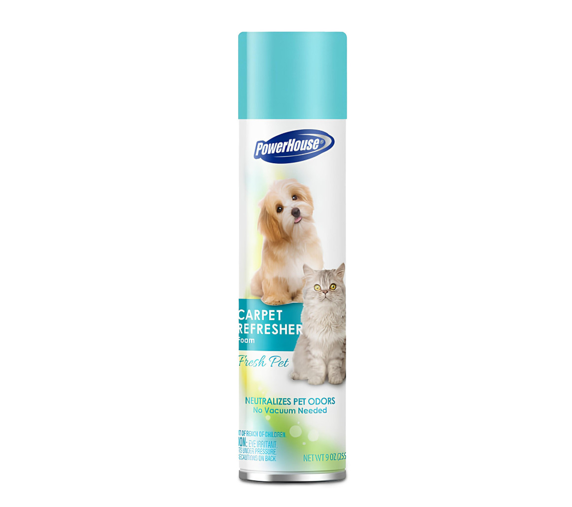 12 PowerHouse Carpet Refresher Foam Eliminates Pet Odors Fresh Pet Each 9 oz gallery