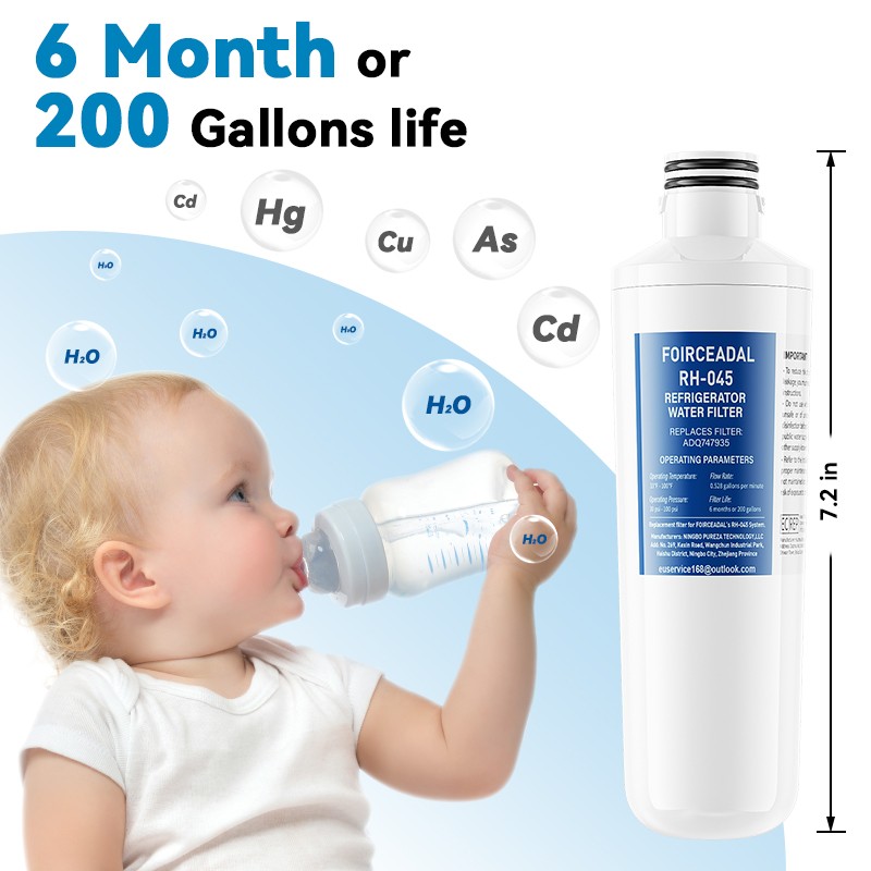 1/2/4 Replacement Refrigerator Refresh Ice Water Filter for LG LT1000P ADQ747935 gallery