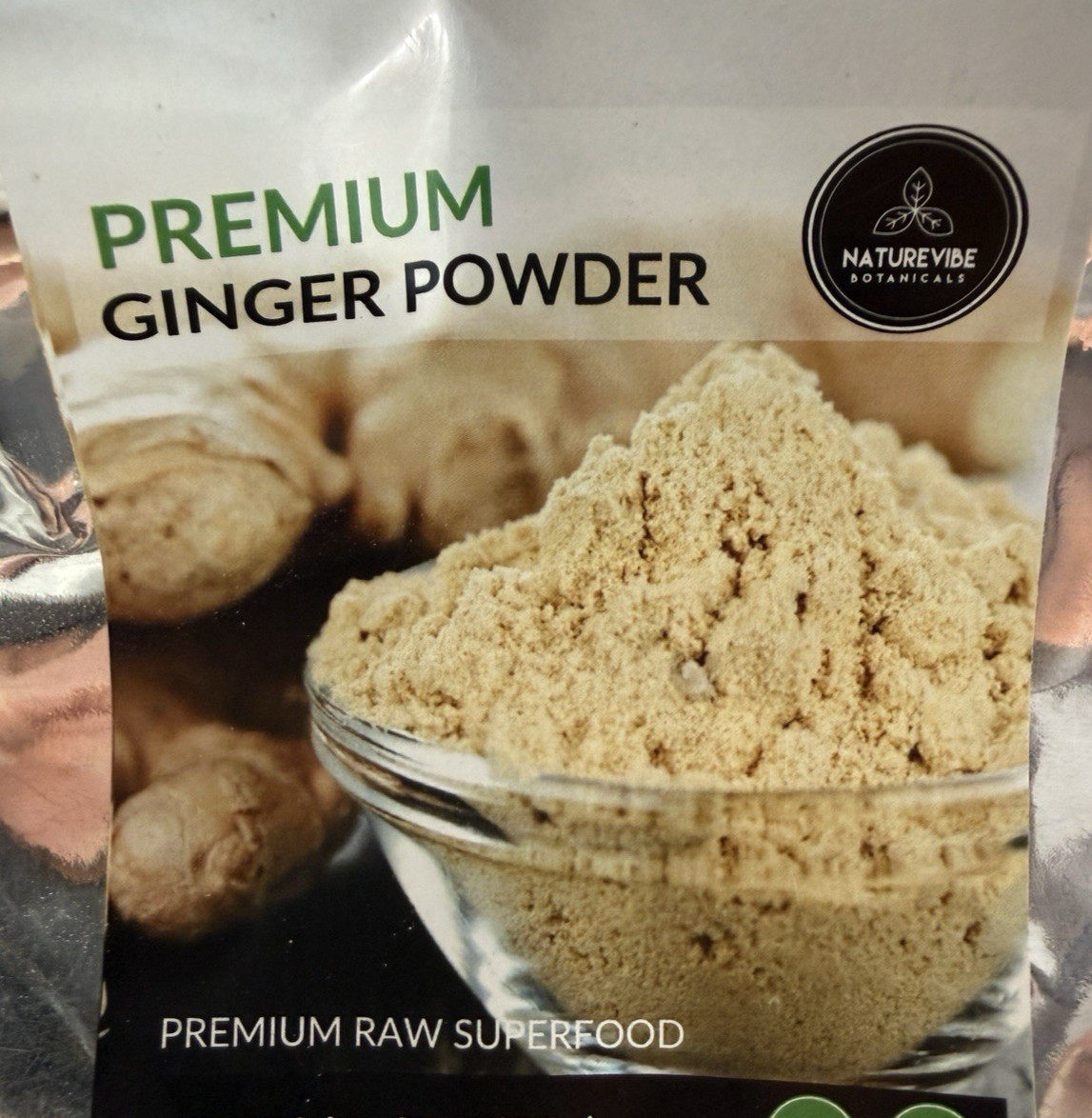Ginger (Zingiber Officinale Roscoe) Root Powder - (3.5 Oz.) gallery