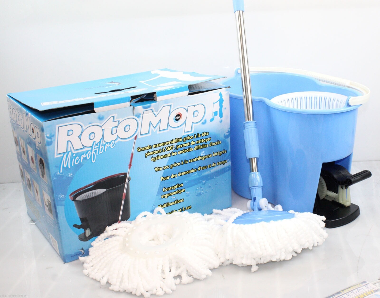 4Pcs Microfiber Microfibric Mop Head Refill for Hurricane Magic Mop 360 Spin gallery