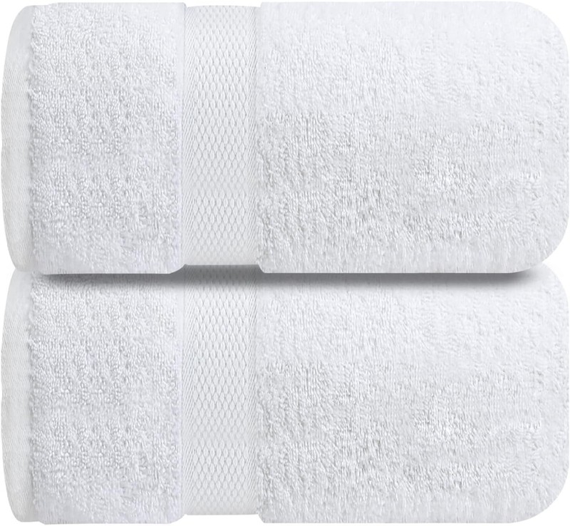 Spa-Like Luxury Bath Sheets - 2 Pack, 35x70 Inches, Fade-Resistant Cotton Towels gallery