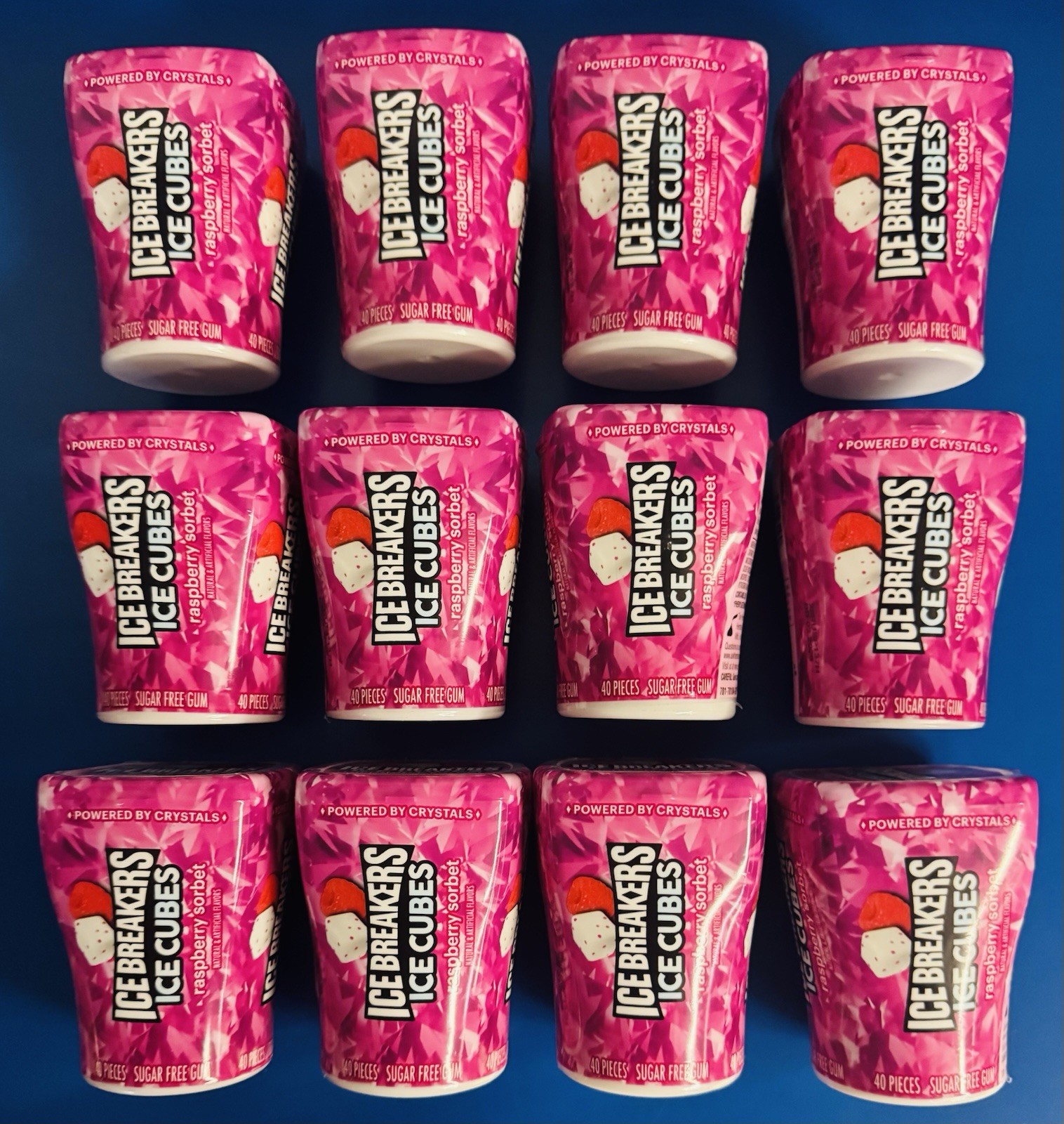 (12) Ice Breakers Ice Cubes Raspberry Sorbet Containers , Past The BB: 03/2026 gallery