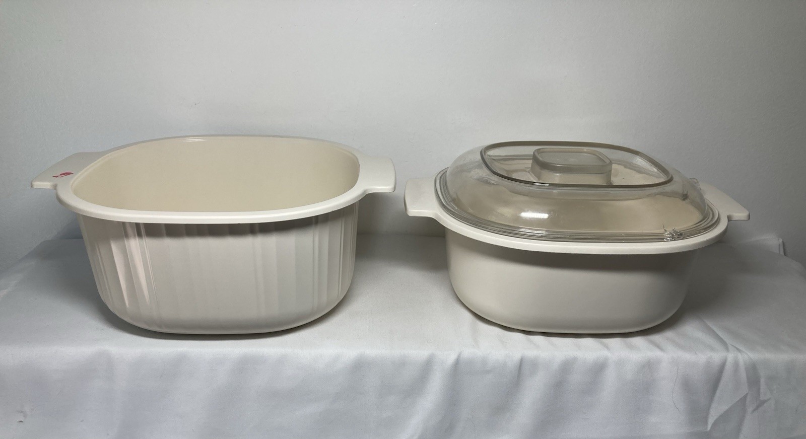 VTG 3 PC Rubbermaid Microwave Cooker Steamer Insert Lid 3 Qt gallery