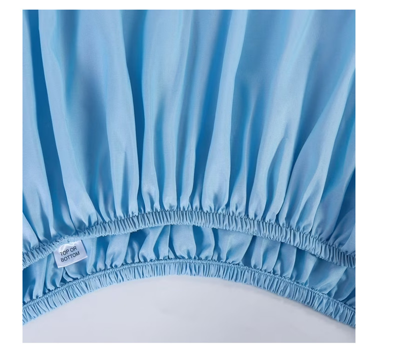 Mainstays Basic Value Microfiber Bed Sheet Set, Light Blue, Twin, 3 Piece. gallery