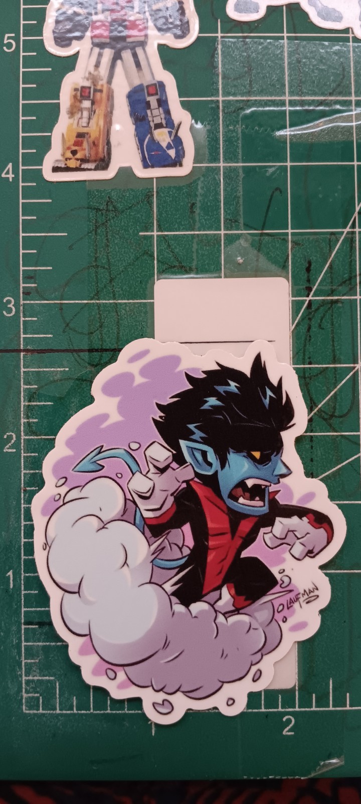 X-MEN'S X NIGHTCRAWLER X VYNIL HIGH-GLOSS DIE-CUT STICKER 3X2 INCH STICKER X gallery