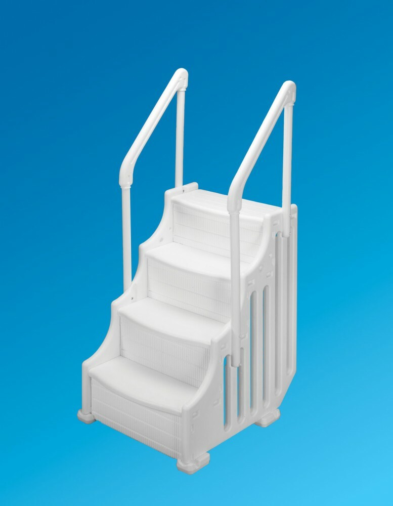 38 IN Wide Ocean Blue Mighty Step for Above Ground Swimming Pools With Step Pad gallery