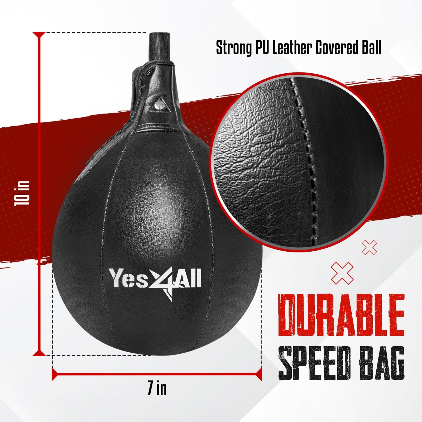 Yes4All 24 inches Adjustable Speed Bag Platform with Upgraded Speed Balls, Wa... gallery
