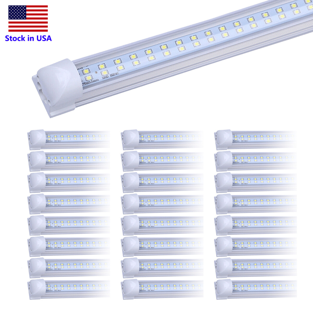8ft Linkable Led Shop Light Fixture, T8 Integrated 8 Foot Led Tube Light Bulbs gallery
