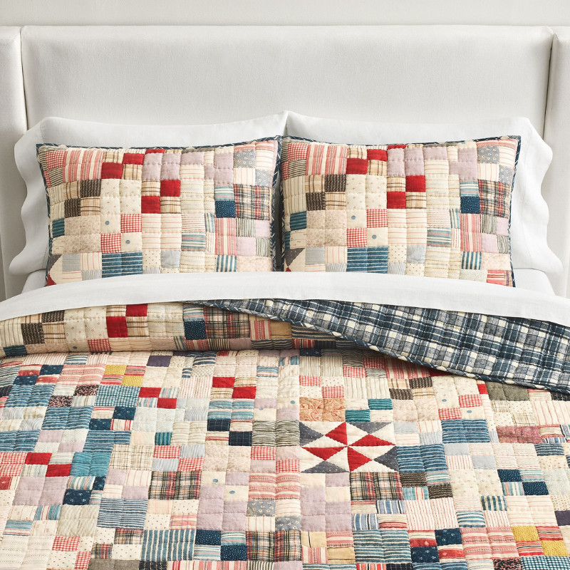 New Pottery Barn Jamie Reversible Quilted Sham King gallery