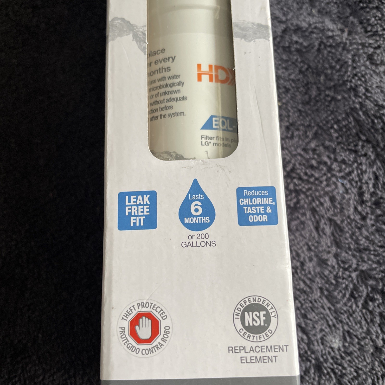 HDX EQL-1-S Standard Refrigerator Water Filter Replacement For LG LT1000P gallery