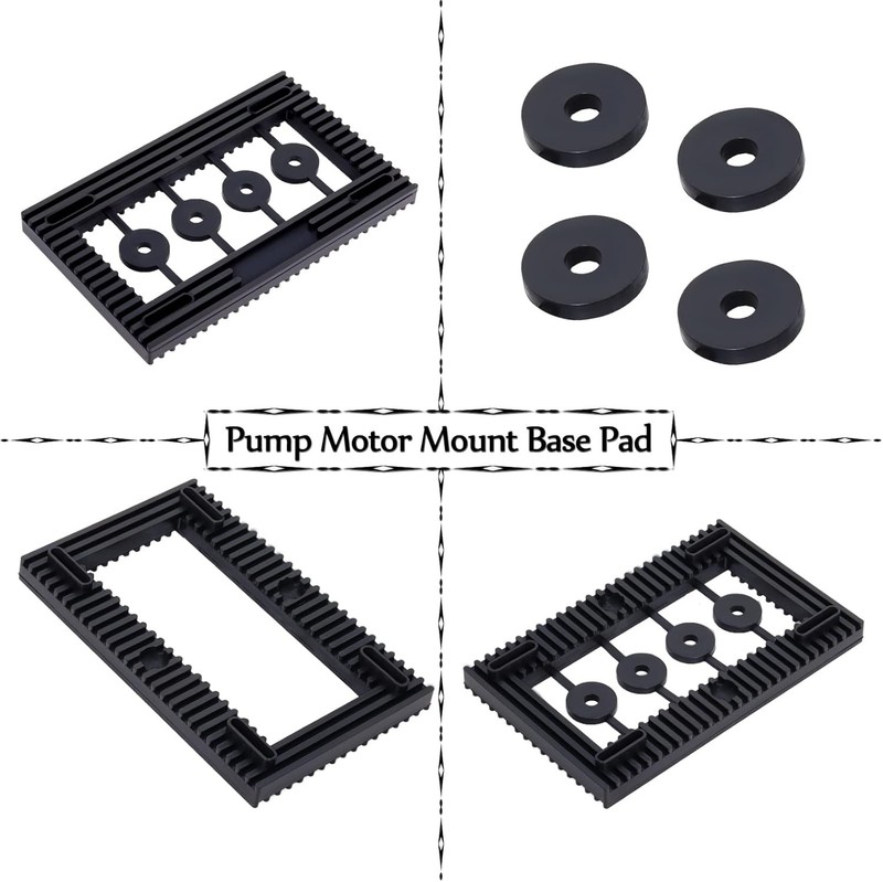 High-Quality Rubber Pump Pad – Reduce Noise 95% for Pools & Spas, 6.5x4x1/2in gallery