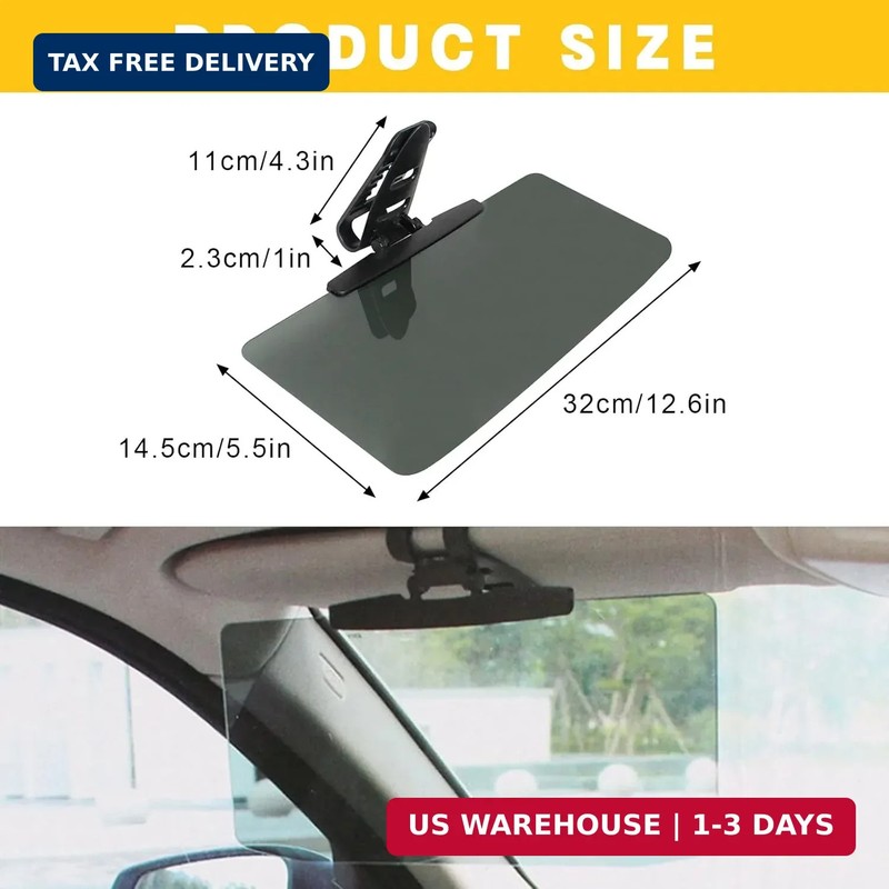 Universal Car Sun Visor Extension with Anti-Glare & UV Protection - Polarized Le gallery