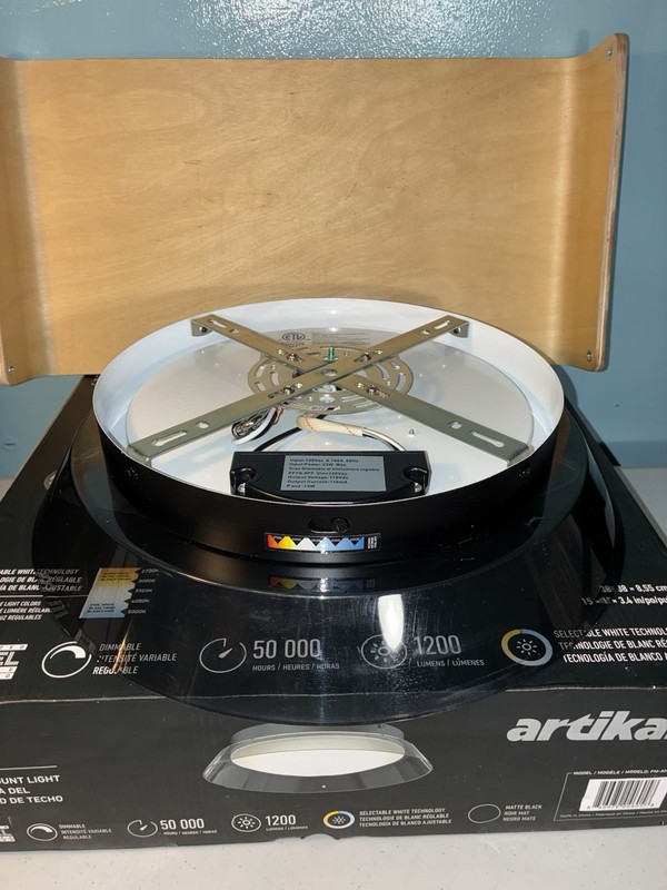 Artika 1-Light Integrated Selectable LED Flush Mount Ceiling 5CCT gallery