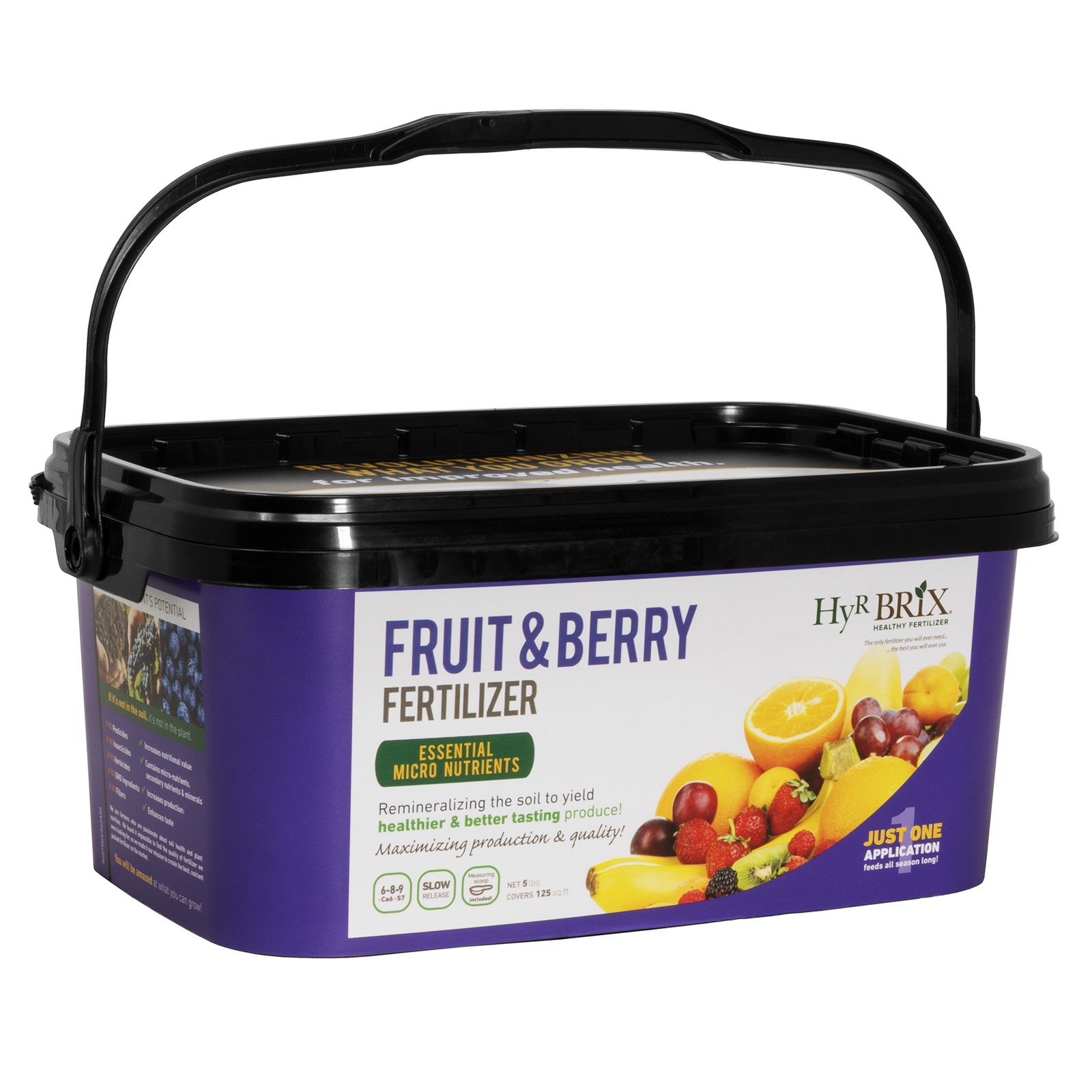 HyR BRIX Slow-Release 6-8-9 Fruit & Berry Fertilizer, 5lb Bucket gallery