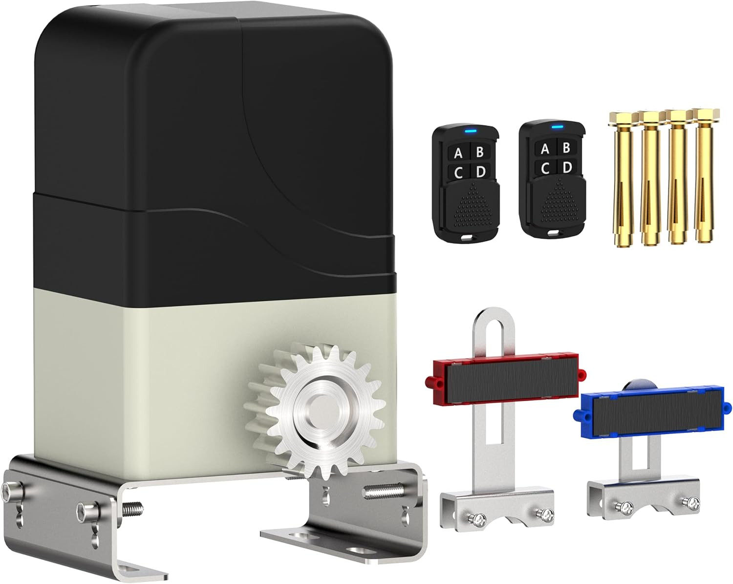 Automatic Sliding Gate Opener 900Lbs with 2 Remote Controls, Rack Driven Electri gallery