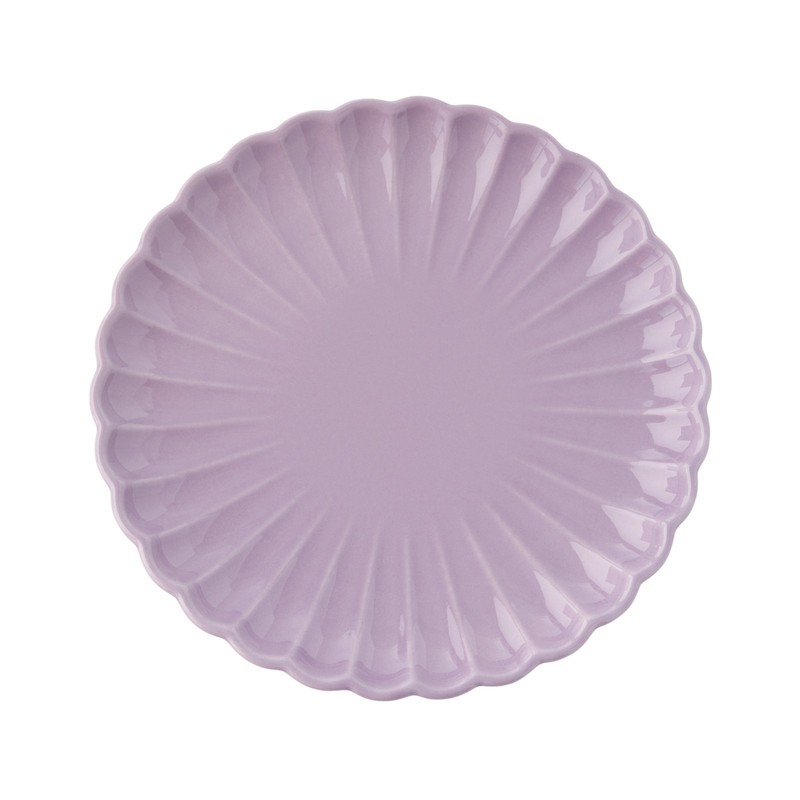 Colette 12-Piece Stoneware Dinnerware Set, Purple gallery