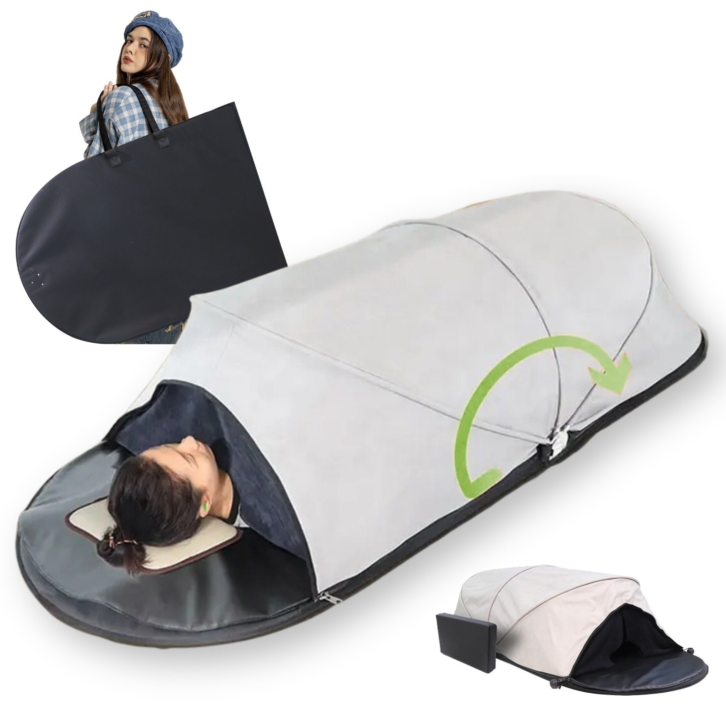The Portable Infrared Sauna Dome – Foldable 7-in-1 with PEMF And Negative Ions gallery