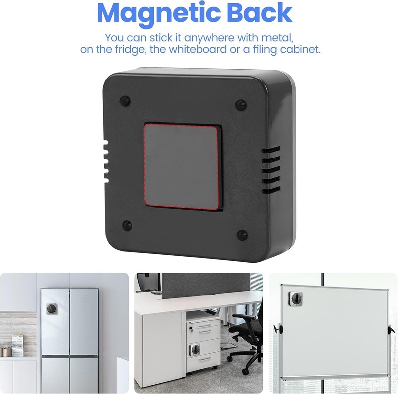Mechanical Kitchen Timer Magnetic Stainless Steel Visual Countdown Cooking Alarm gallery