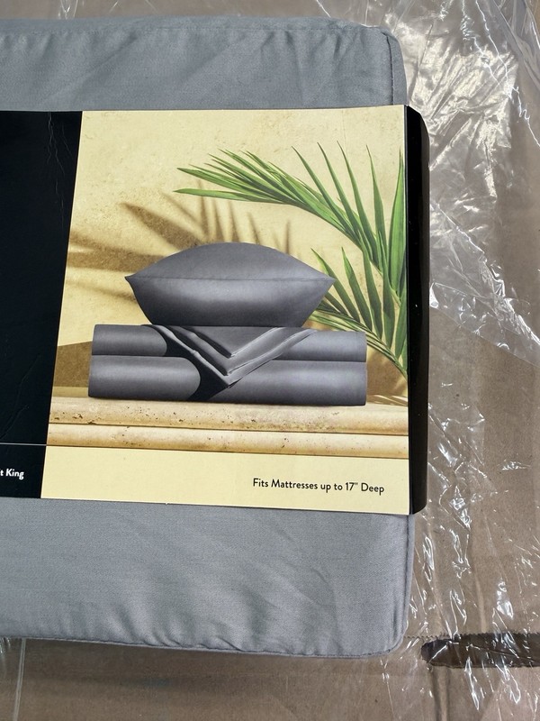 Miracle Made Split King Sheet Set Gray Self Cooling Self Cleaning New gallery