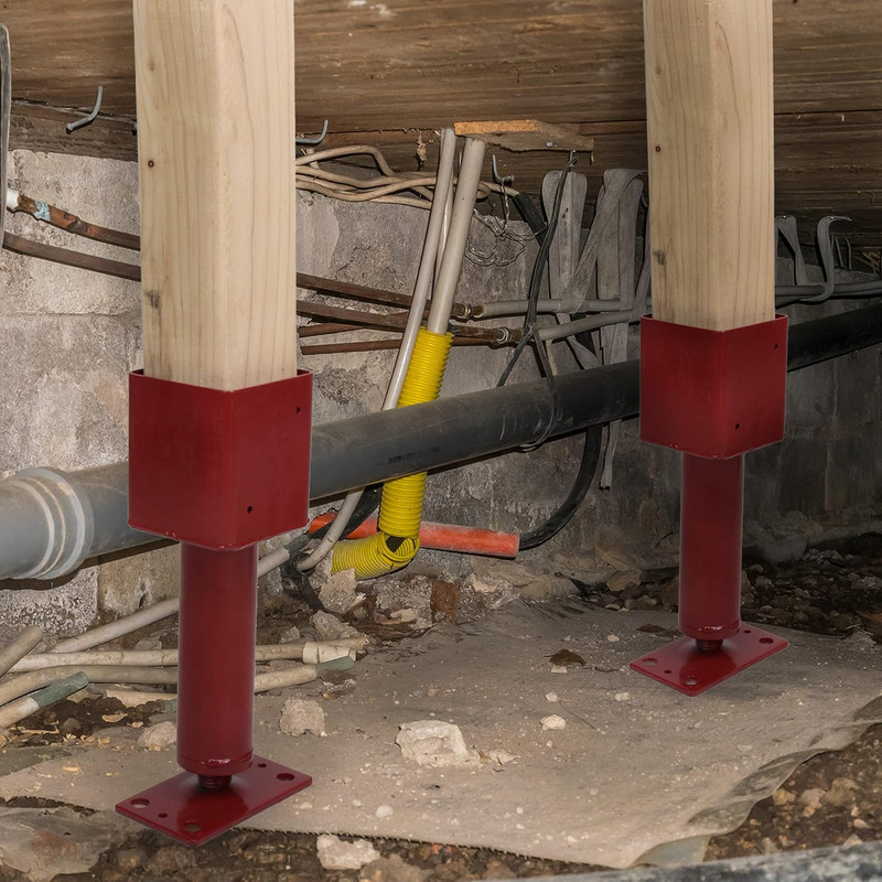 Screw Jack Post 1 Pack - Temporary House Jacks for Leveling 4X4 Crawlspace Basem gallery