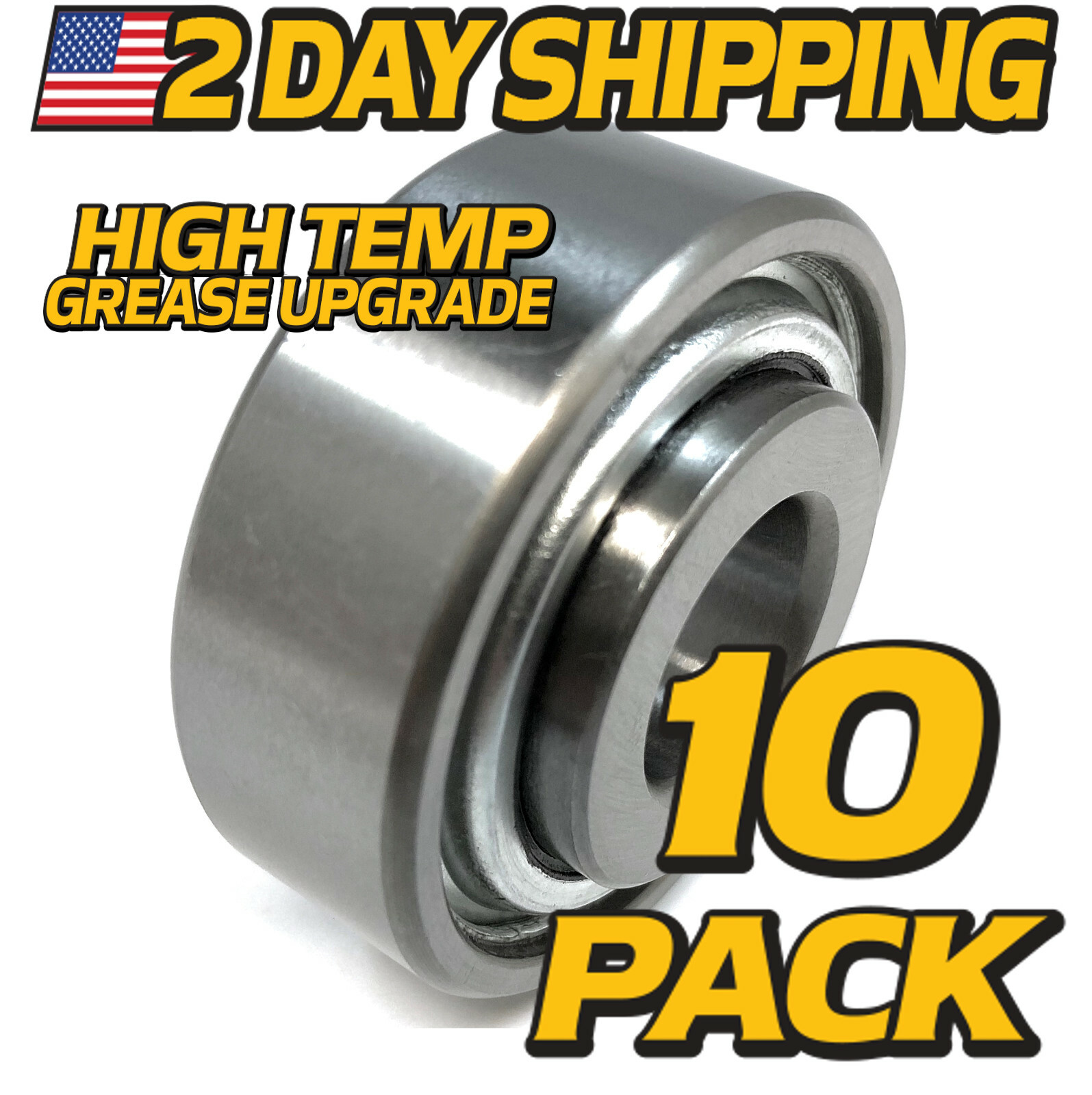 (10 Pack) Front Roller Bearing Fits Toro 3500, 4500 4700 120-3366 108-9017 gallery