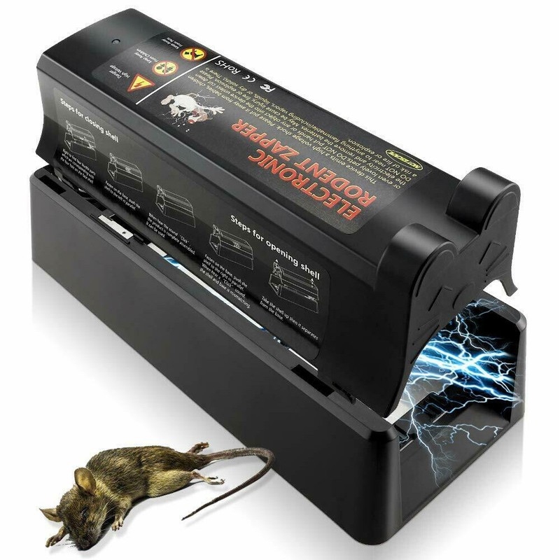 Upgrade Electronic Mouse Trap Victor Control Rat Rodent Zapper capture alive gallery