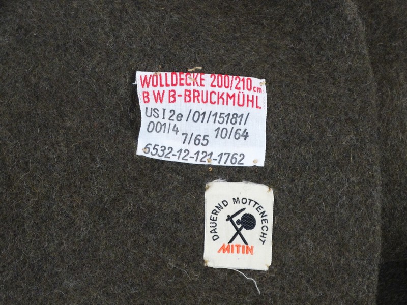 German Army "Bundes-Eigenium" Wool Blanket gallery